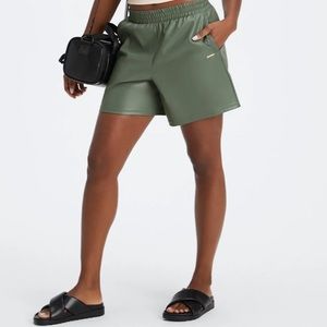 NEW Fabletics XS Vegan Leather shorts